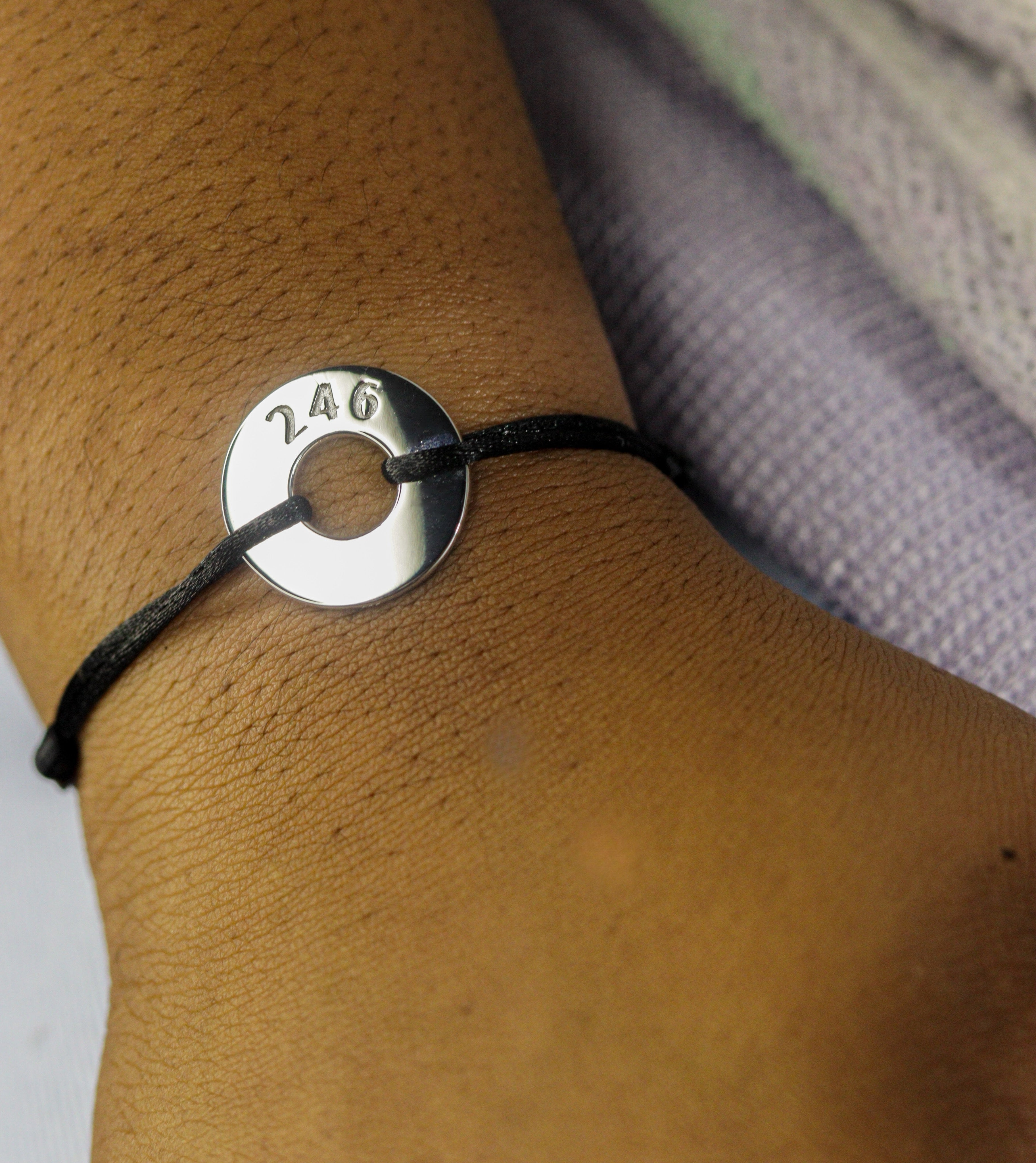 246 Silver Disc Bracelet