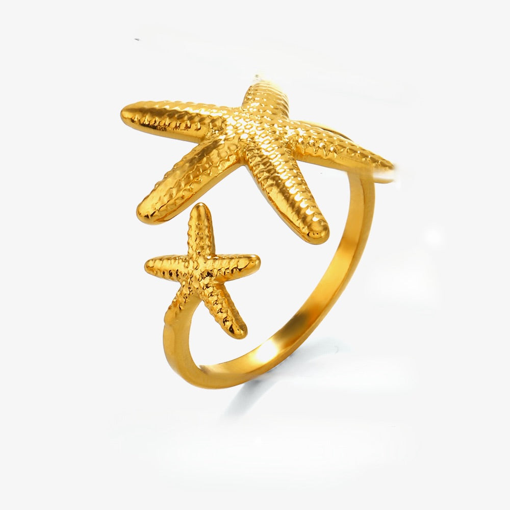 Starfish Gold Ring