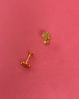 Dog Paw Flat Back Single Stud