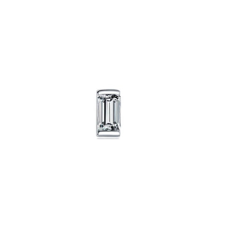 Bold CZ Baguette Stud
