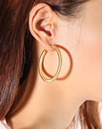 Jenny Waterproof Gold hoops