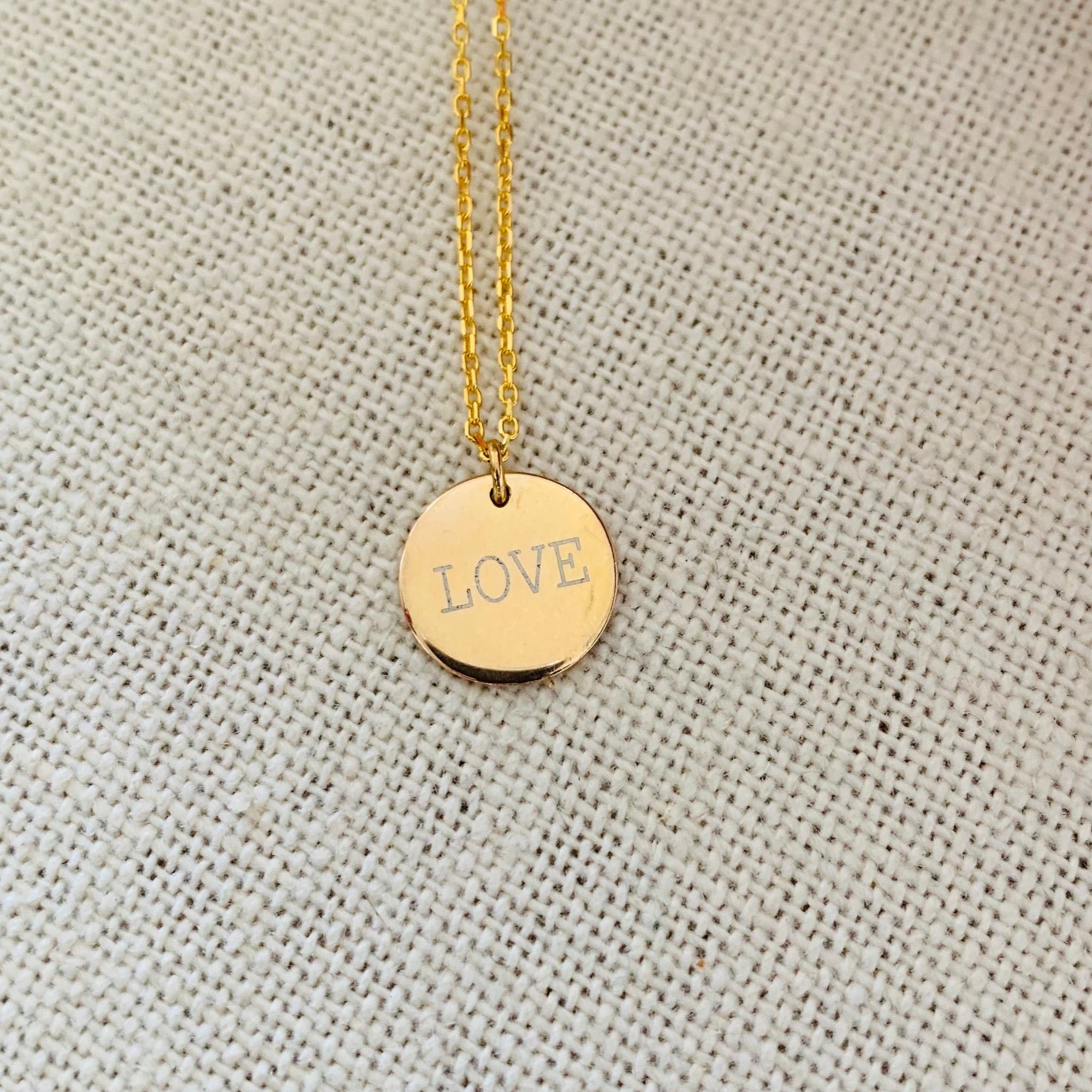 engravable disc gold vermeil whatnotz.com