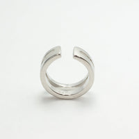 double row sterling silver ear cuff whatnotz.com