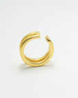 double row gold vermeil ear cuff whatnotz.com