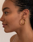 Waterproof Gold Hoops