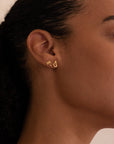 Mix & Match Single Gold Earring Studs