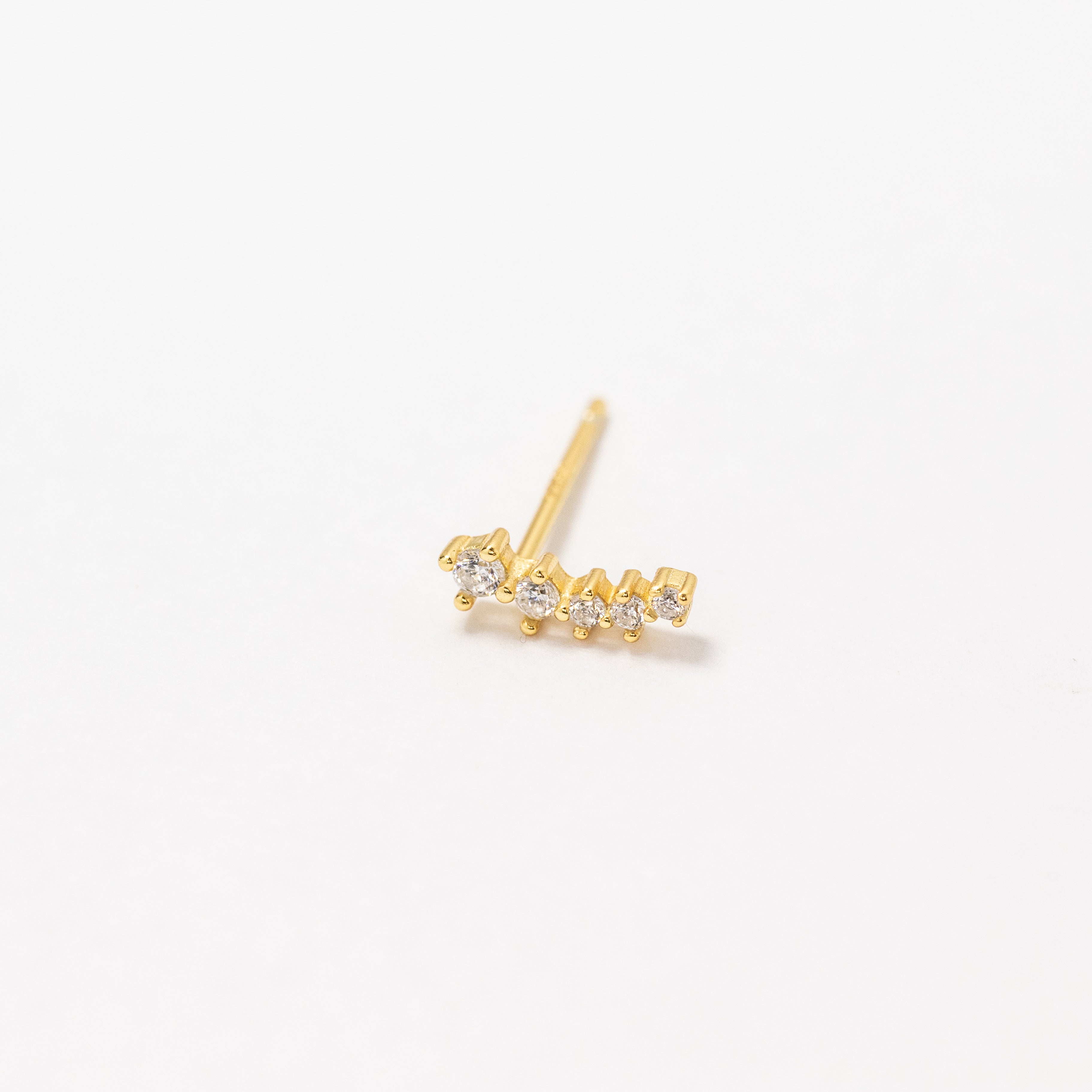 Nadia CZ Gold Crawler Stud