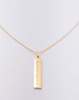 Barbados GPS Bar Necklace