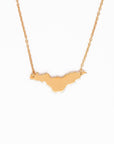 Montreal map 18k gold vermeil necklace whatnotz.com