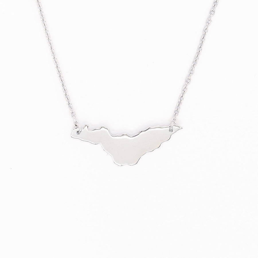 Montreal map sterling silver necklace whatnotz.com