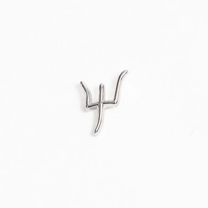 Bim earrings -Mix & Match  trident Stud Sterling silver whatnotz.com