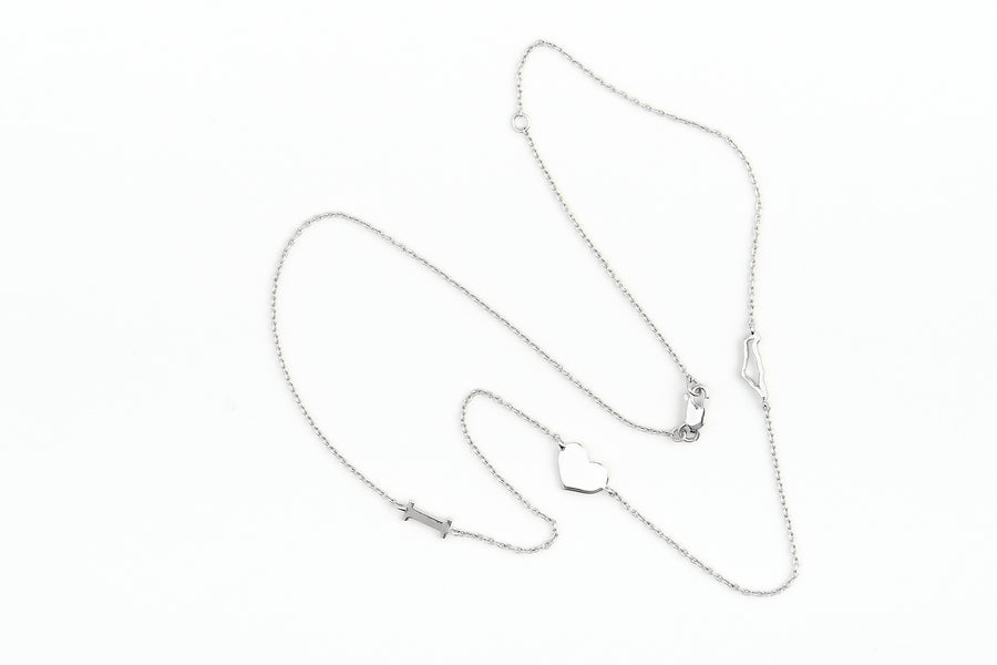 I love Israel necklace in sterling silver - whatnotz.com