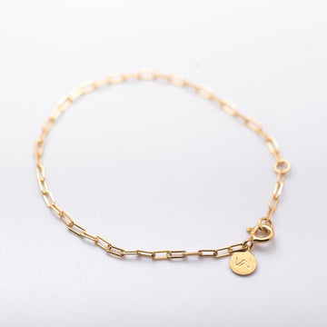 Paperclip Gold Vermeil Bracelet
