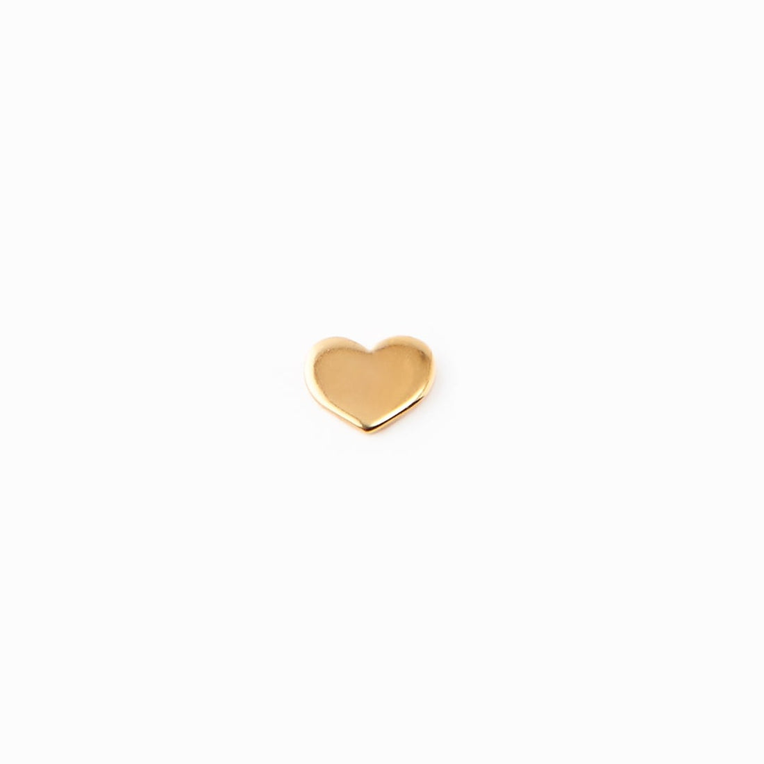 Bim earrings -Mix & Match heart stud  Gold vermeil  whatnotz.com