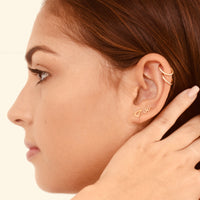 Barbados Trident gold vermeil  earring whatnotz.com