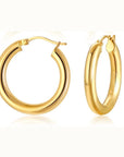 Waterproof Gold Hoops